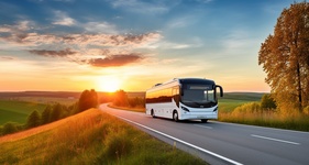 Blodgett Mills NY motorcoach bus for 30 to 56 passengers, long trips and big groups